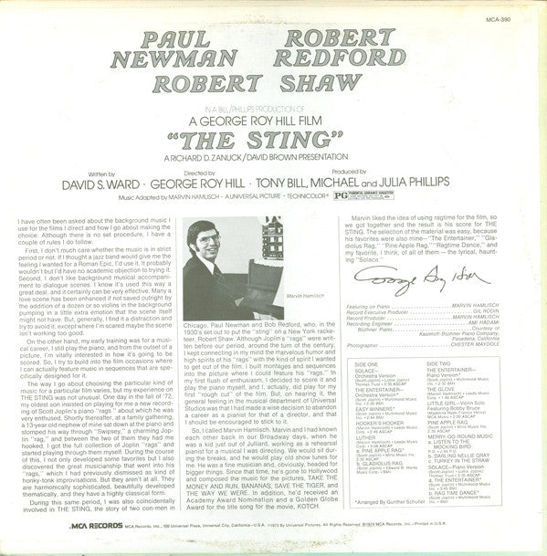 Marvin Hamlisch - The Sting (Original Motion Picture Soundtrack) - LP