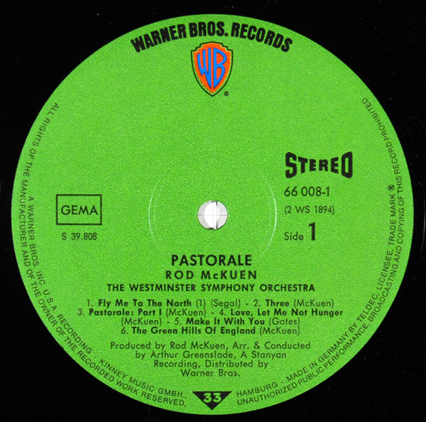 Rod McKuen - Pastorale - LP