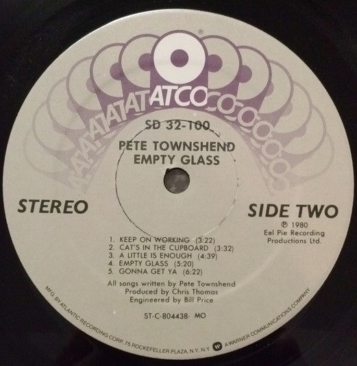 Pete Townshend - Empty Glass - LP