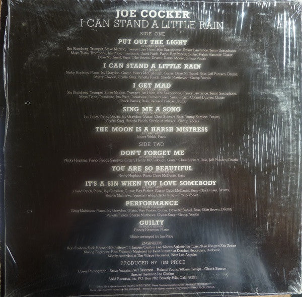 Joe Cocker - I Can Stand A Little Rain - LP