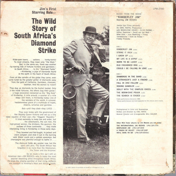 Jim Reeves - Kimberley Jim - LP