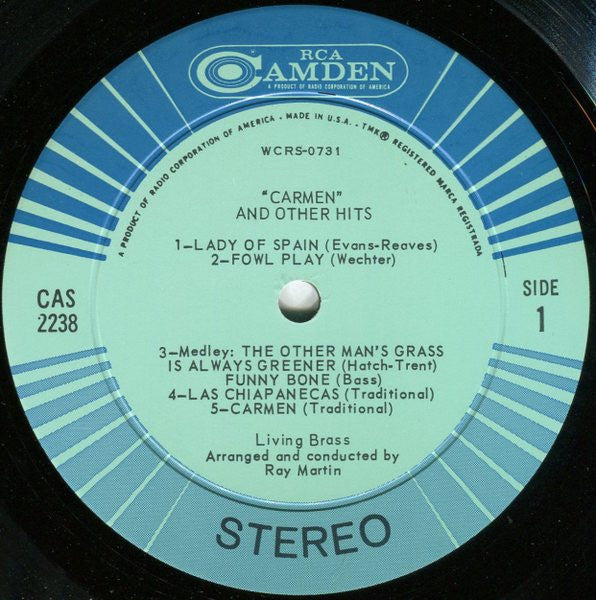 Living Brass - Carmen And Other Hits - LP