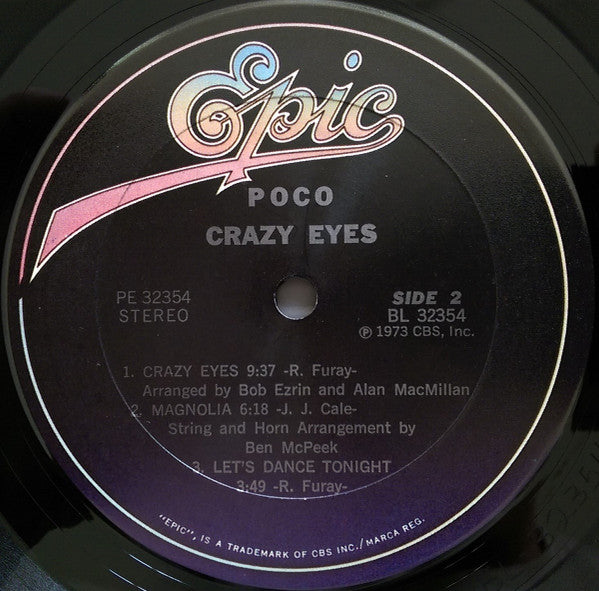 Poco  - Crazy Eyes - LP