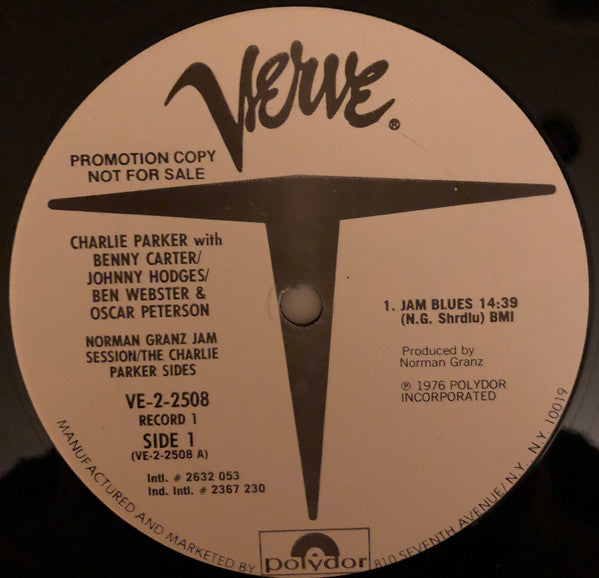 Charlie Parker With Benny Carter / Johnny Hodges / Ben Webster & Oscar Peterson - Norman Granz Jam Session / The Charlie Parker Sides - LP