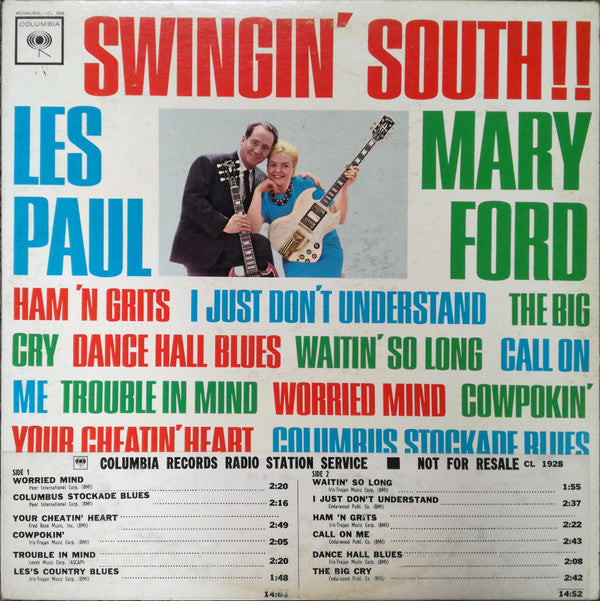 Les Paul & Mary Ford - Swingin' South - LP