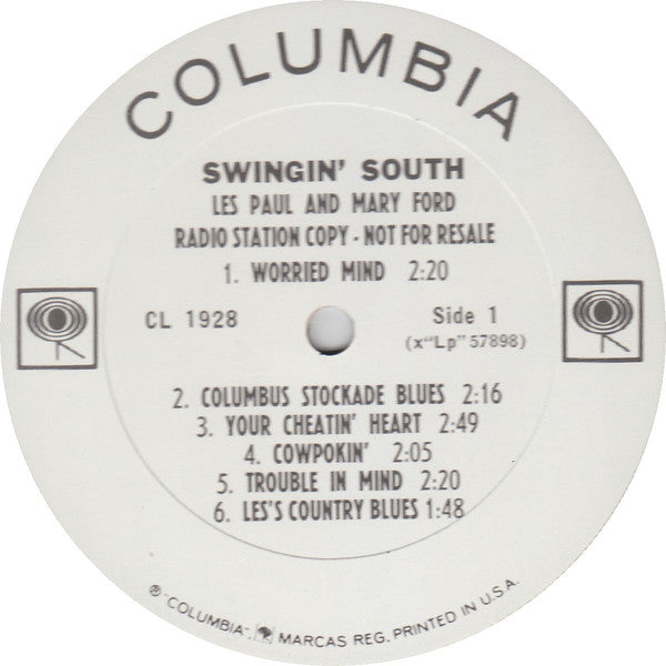 Les Paul & Mary Ford - Swingin' South - LP