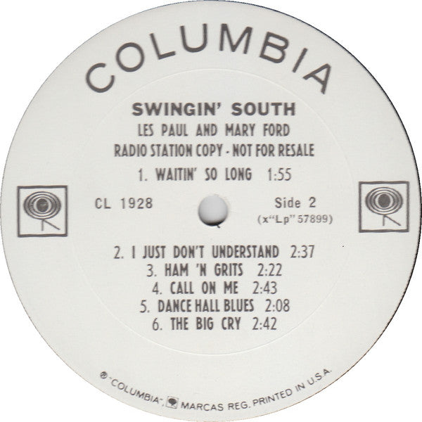 Les Paul & Mary Ford - Swingin' South - LP
