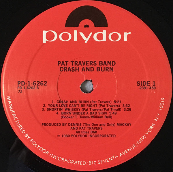 Pat Travers Band - Crash And Burn - LP