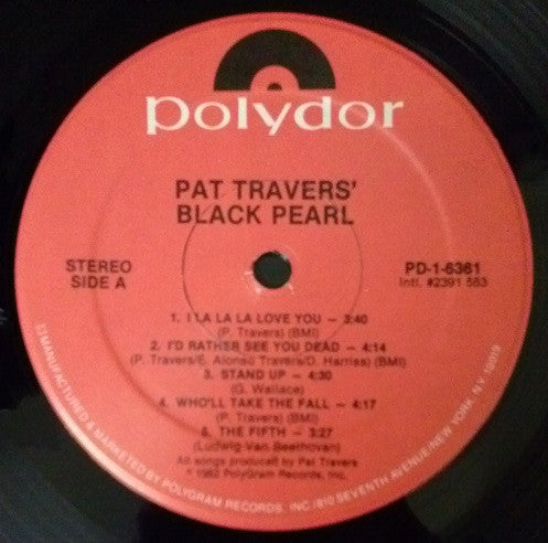 Pat Travers - Black Pearl - LP