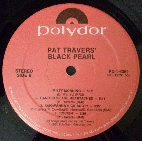 Pat Travers - Black Pearl - LP
