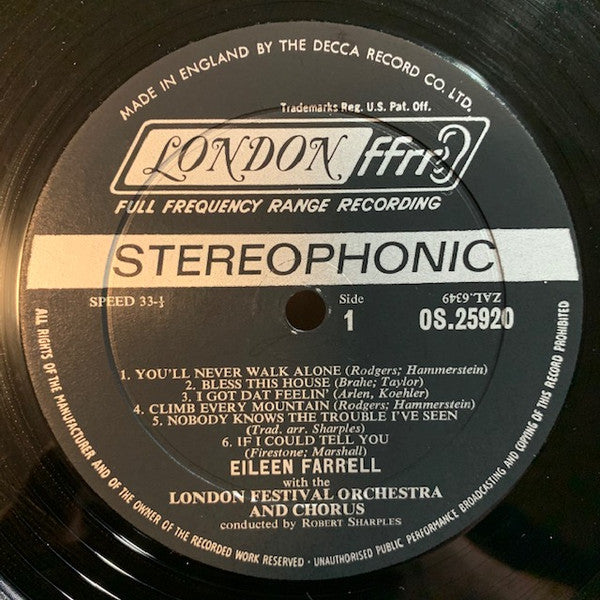 Eileen Farrell - Songs America Loves - LP