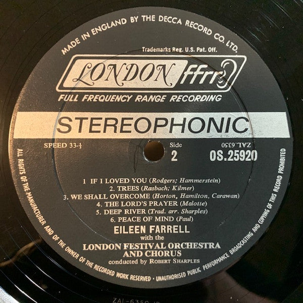 Eileen Farrell - Songs America Loves - LP