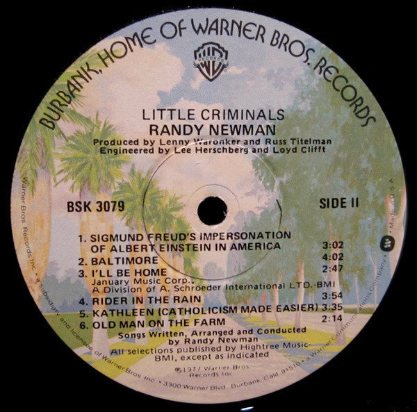 Randy Newman - Little Criminals - LP