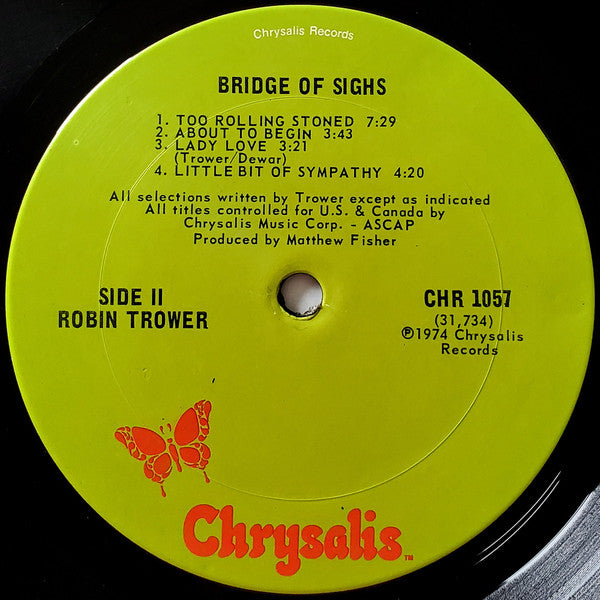 Robin Trower - Bridge Of Sighs - LP