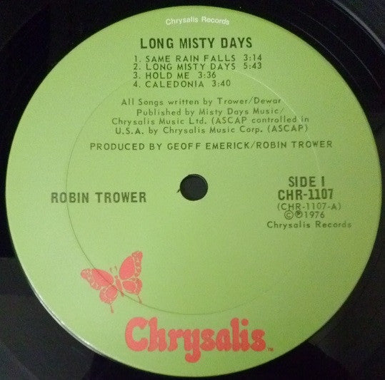 Robin Trower - Long Misty Days - LP