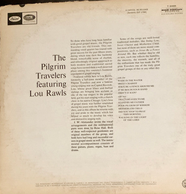 The Pilgrim Travelers Featuring Lou Rawls - The Soul Stirring Gospel Sounds Of The Pilgrim Travelers Featuring Lou Rawls - LP