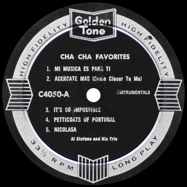 Al Stefano And His Trio - Cha Cha Favorites - LP