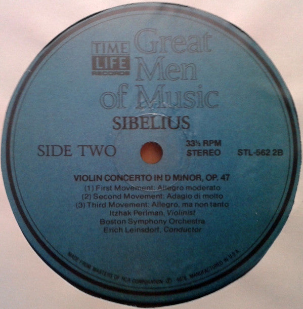 Jean Sibelius - Great Men Of Music - LP