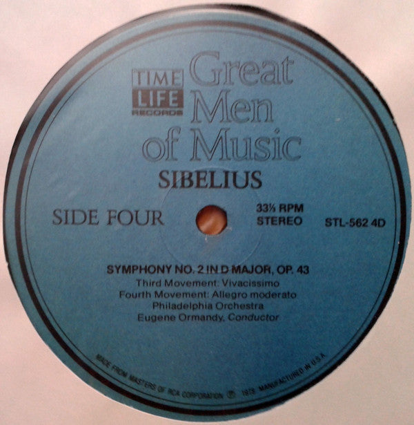 Jean Sibelius - Great Men Of Music - LP