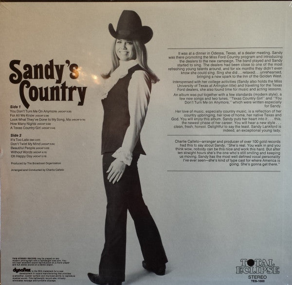 Sandy Lankford - Sandy's Country - LP