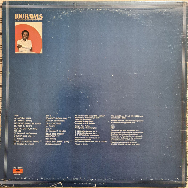 Lou Rawls - Naturally - LP