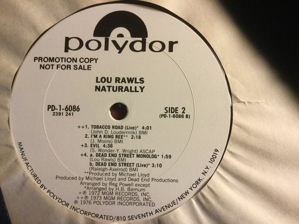 Lou Rawls - Naturally - LP