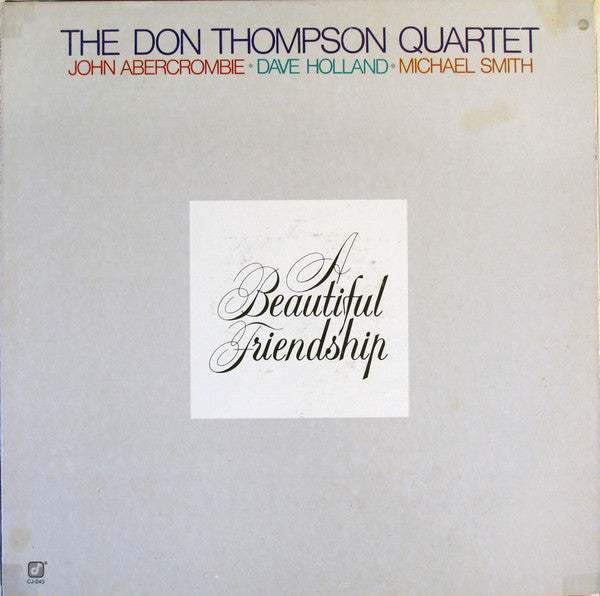 The Don Thompson Quartet - A Beautiful Friendship - LP