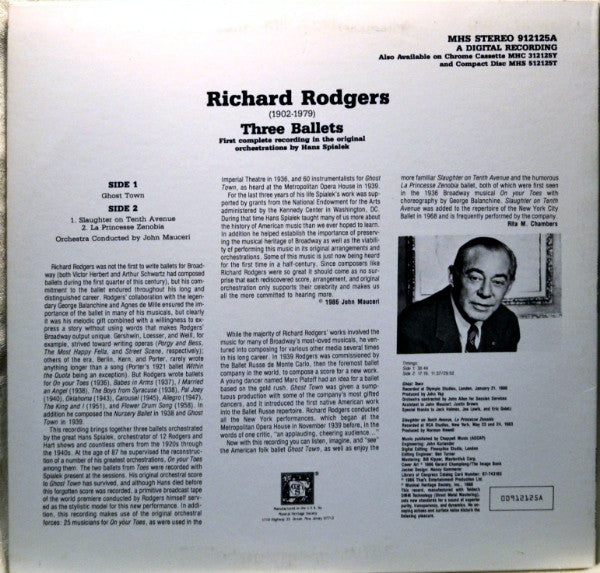 Richard Rodgers, John Mauceri - Three Ballets - LP