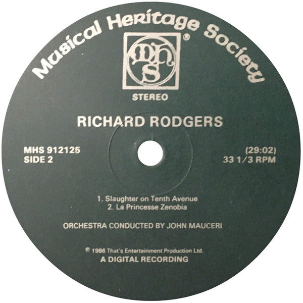 Richard Rodgers, John Mauceri - Three Ballets - LP