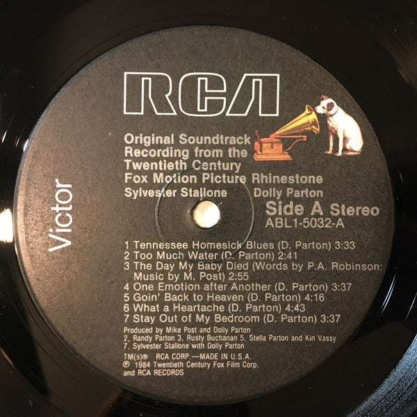 Various - Rhinestone - Original Soundtrack Recording From The Twentieth Century Fox Motion Picture - LP