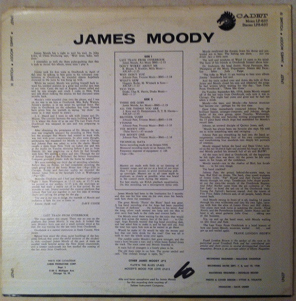 James Moody - Last Train From Overbrook (James Moody Vol III) - LP