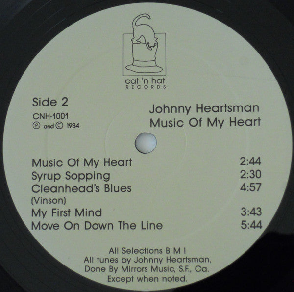 Johnny Heartsman - Music Of My Heart - LP