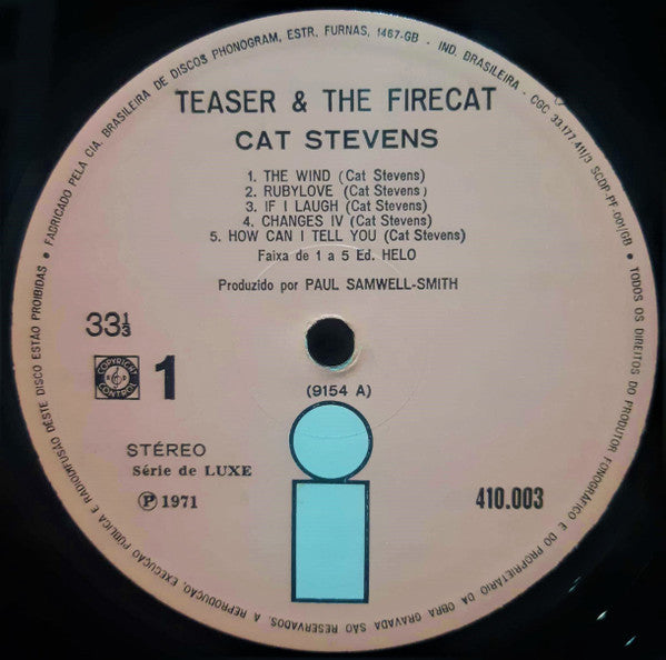 Cat Stevens - Teaser & The Firecat - LP