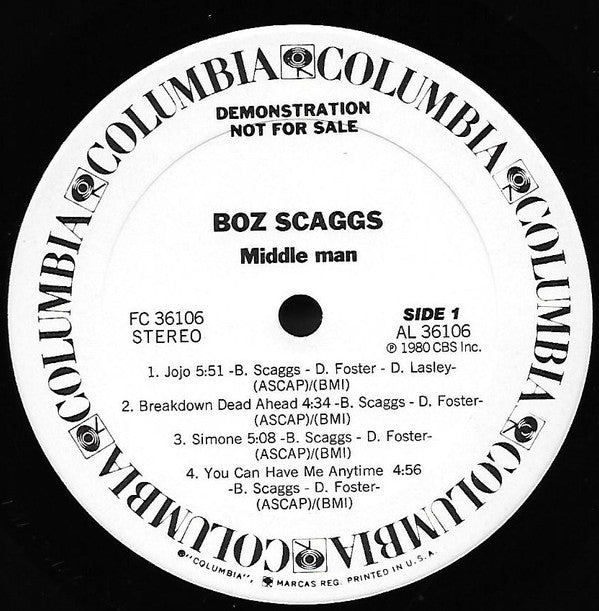 Boz Scaggs - Middle Man - LP