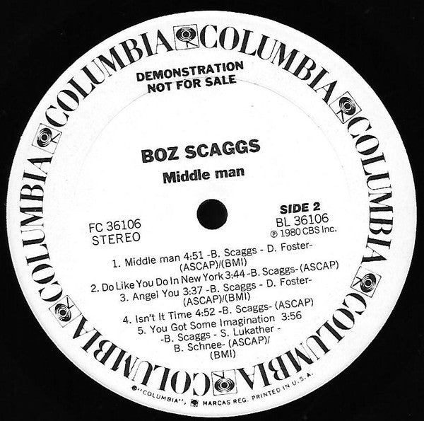 Boz Scaggs - Middle Man - LP