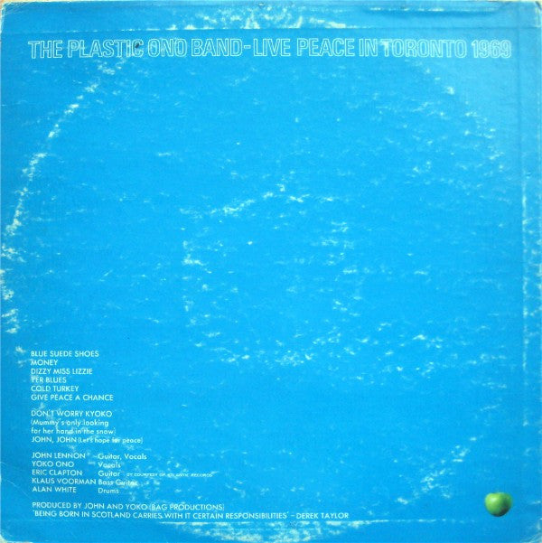 The Plastic Ono Band - Live Peace In Toronto 1969 - LP