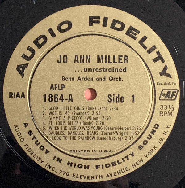 Jo Ann Miller - Unrestrained - LP