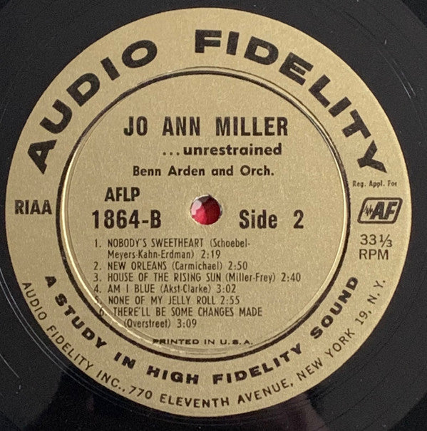 Jo Ann Miller - Unrestrained - LP