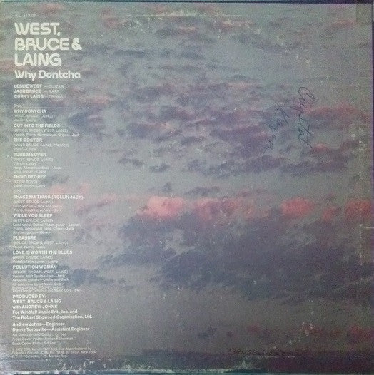 West, Bruce & Laing - Why Dontcha - LP