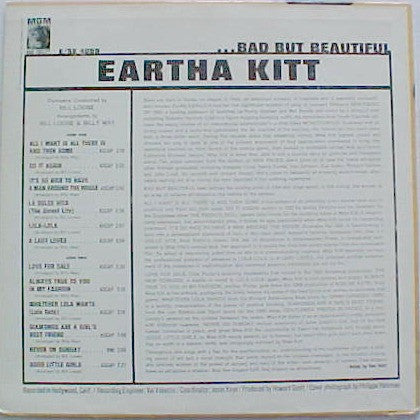 Eartha Kitt - Bad But Beautiful - LP