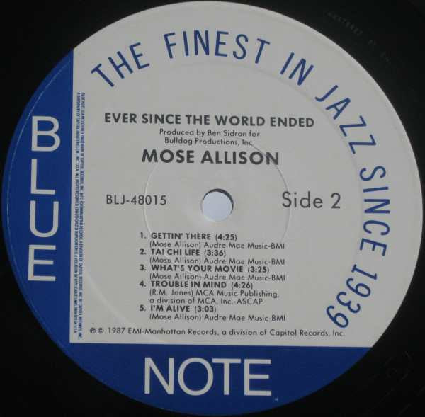 Mose Allison - Ever Since The World Ended - LP