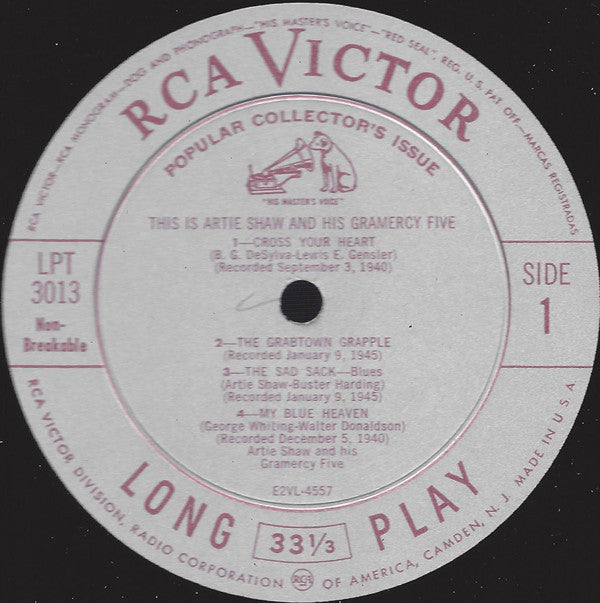 Artie Shaw And His Gramercy Five - This Is Artie Shaw And His Gramercy Five - LP