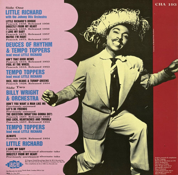 Little Richard, Billy Wright &  The Tempo Toppers (2) - Hey Baby, Don't You Want A Man Like Me? - LP