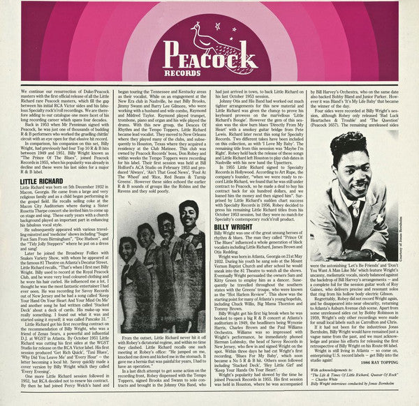 Little Richard, Billy Wright &  The Tempo Toppers (2) - Hey Baby, Don't You Want A Man Like Me? - LP