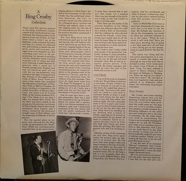 Bing Crosby - A Bing Crosby Collection, Volume I - LP