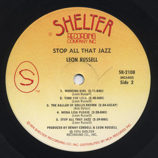 Leon Russell - Stop All That Jazz - LP