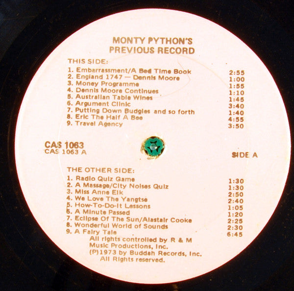 Monty Python - Monty Python's Previous Record - LP