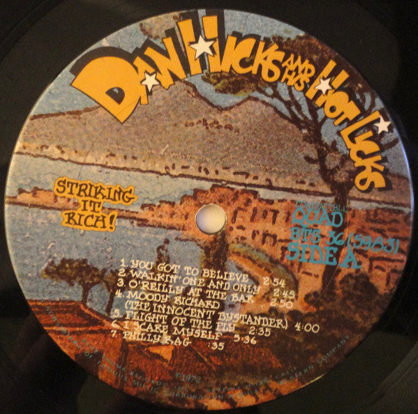 Dan Hicks And His Hot Licks - Striking It Rich! - LP
