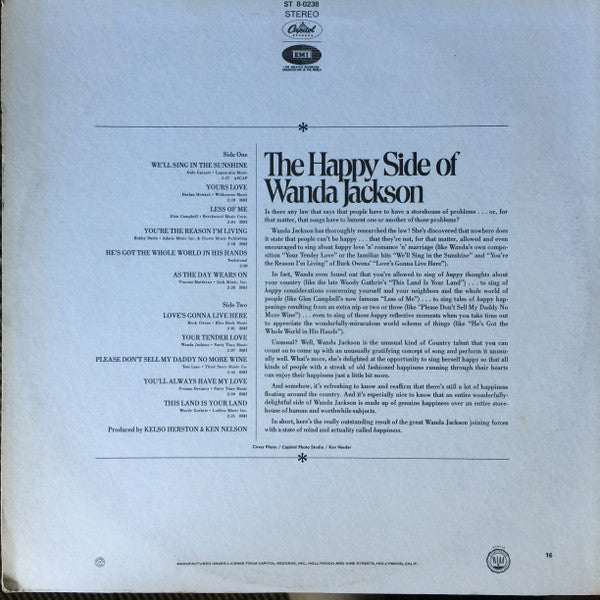 Wanda Jackson - The Happy Side Of Wanda - LP