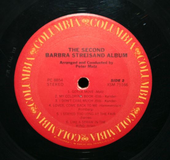 Barbra Streisand - The Second Barbra Streisand Album - LP